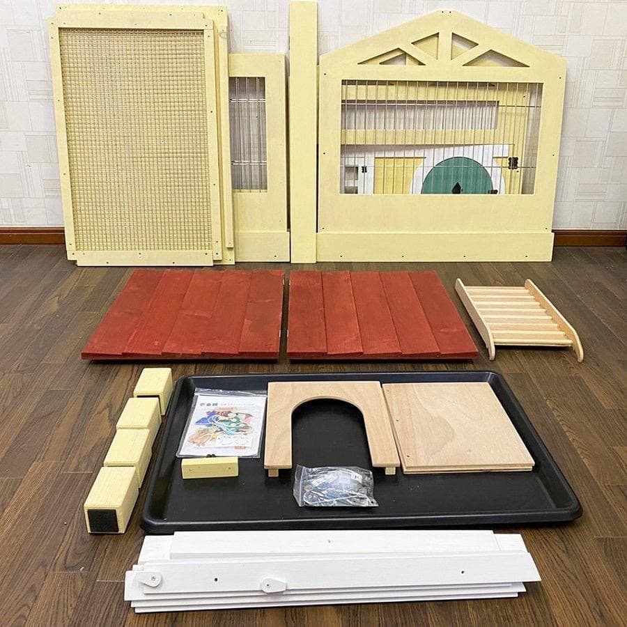 ＊訳あり激安【もちつき】壱番館　北欧デザインペットハウス　うさぎ用ケージ　可愛い