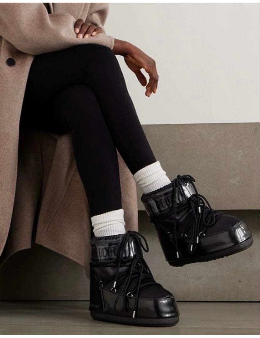 新品 MOON BOOT ムーンブーツ ICON LOW スノーブーツ ブラック