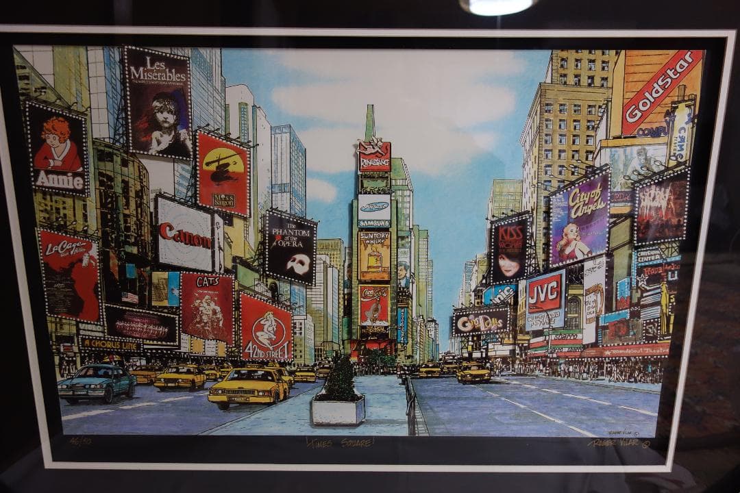 「TIMES SQUARE」ロジャーヴィラー ３Dアート サイン有