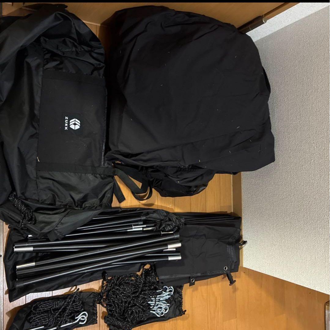 本日のみ値下げ ZUKK pique tc テント タープ　収納バッグ付き