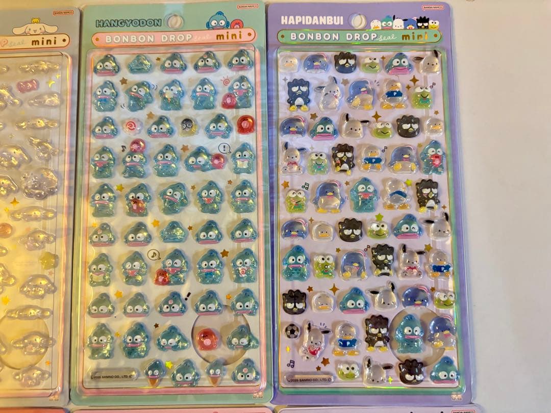プ*読様 【正規品】ボンボンドロップシール　ミニ　サンリオ　全8種コンプリートセ