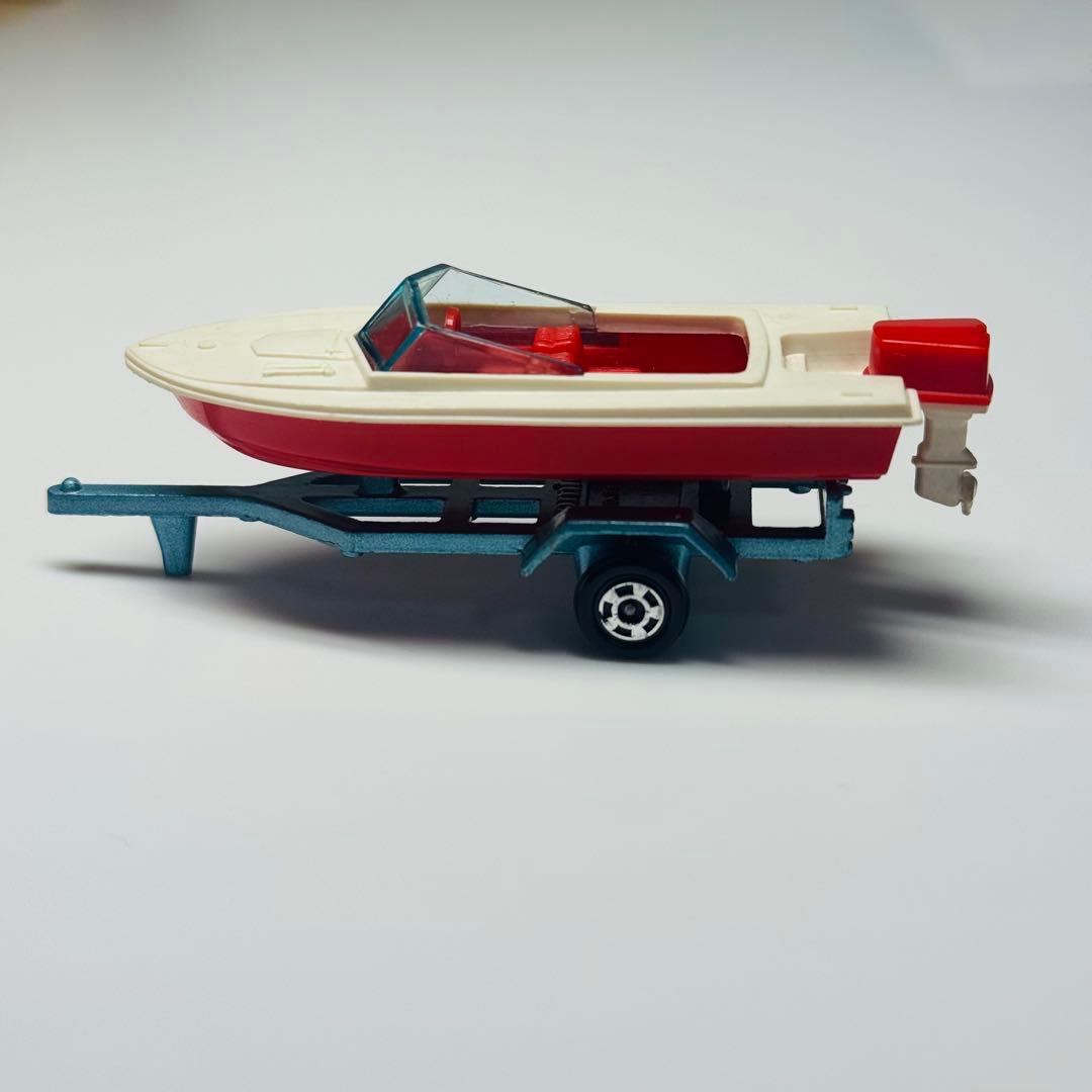 【日本製】希少！ レア！ トミカ ヤマハボートトレーラー白/赤