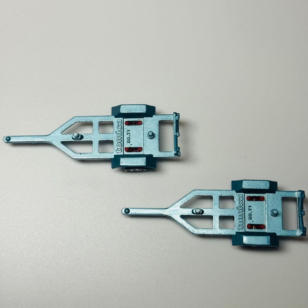 【日本製】希少！ レア！ トミカ ヤマハボートトレーラー白/赤