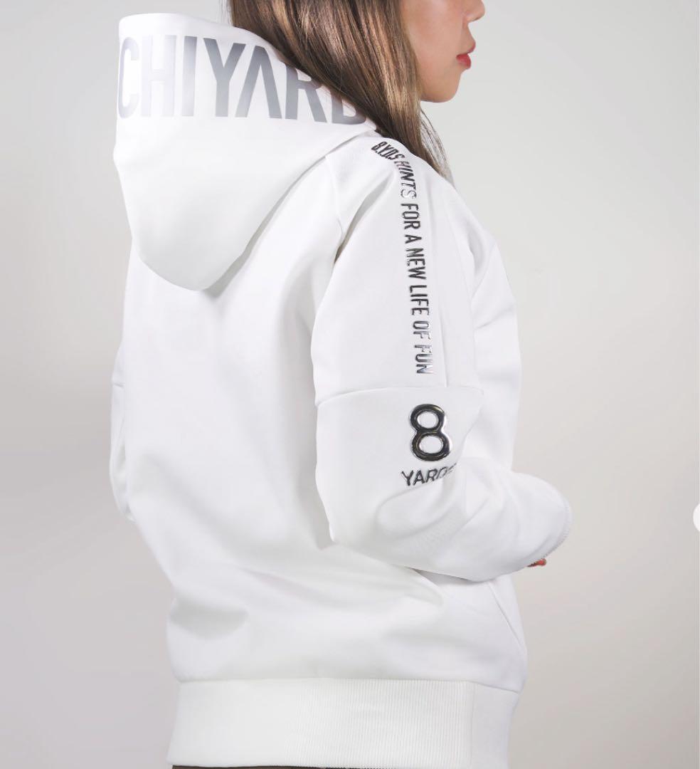 8yards 美品完売品　ホワイト　フード付きパーカー　8ヤーズ