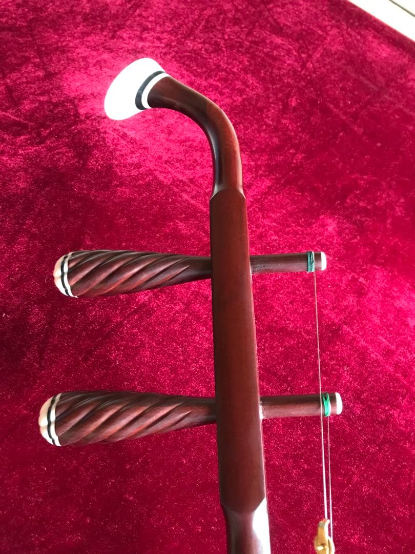 大特価・二胡★特選紫檀★本格錦蛇皮★古月琴坊・万其興製作★十年保証★一生の宝物