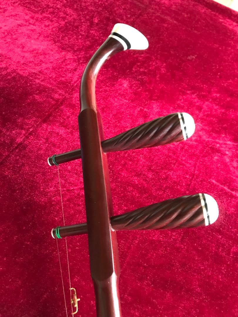 大特価・二胡★特選紫檀★本格錦蛇皮★古月琴坊・万其興製作★十年保証★一生の宝物