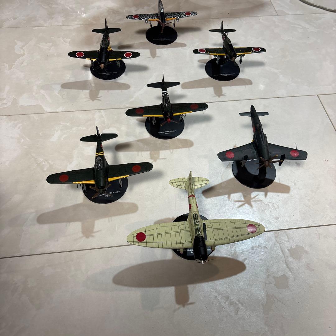 ジャンク扱い品　日本陸軍　戦闘機　飛行機　飛行機　模型　7点セット