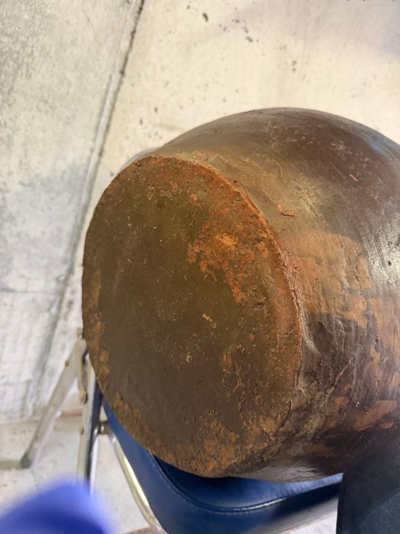 丹波焼　中型丸型壺　片口壺　アンティーク　最終価格