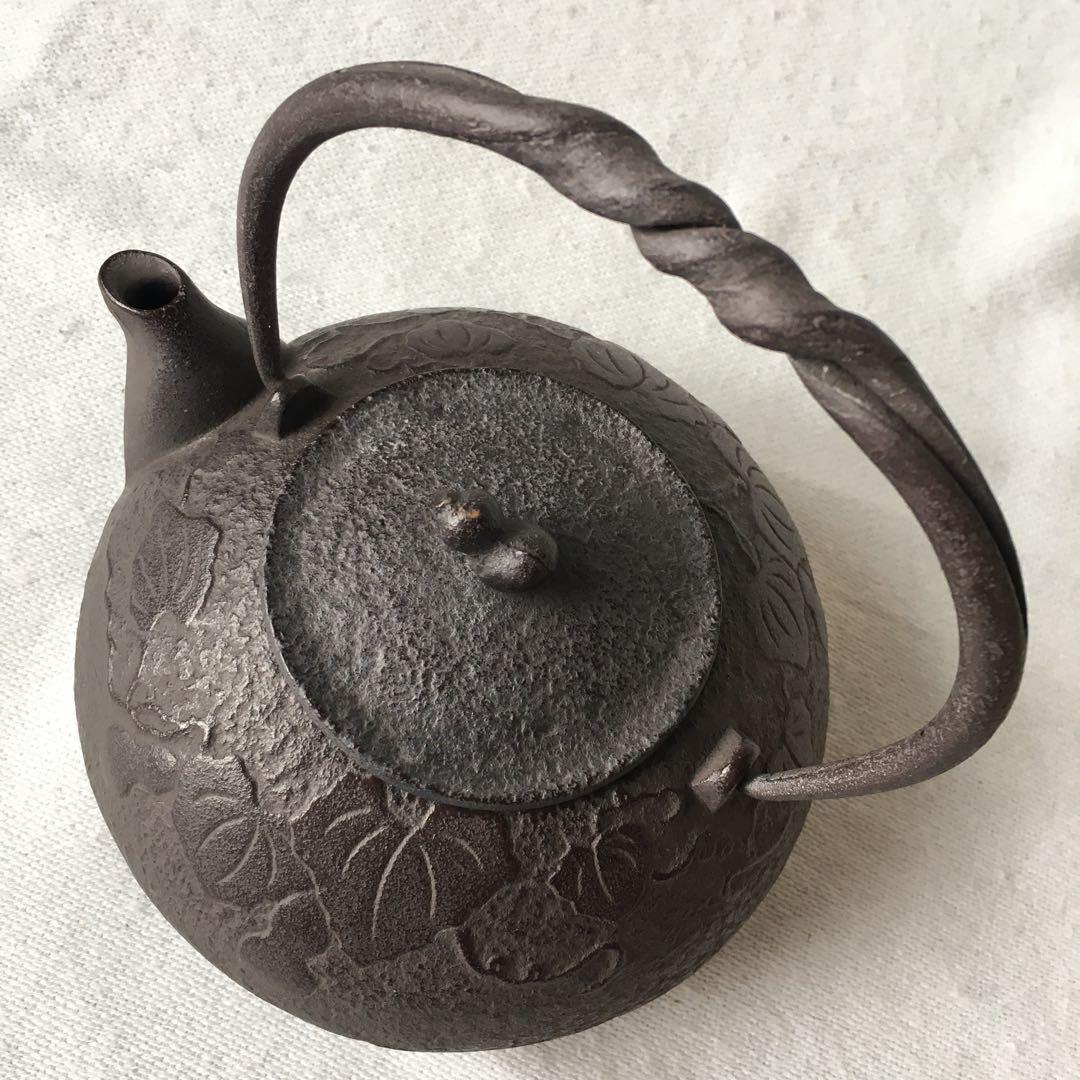 及富　南部鉄器　急須　ひさご　ヴィンテージ　骨董　鉄　鉄瓶　未使用　希少色