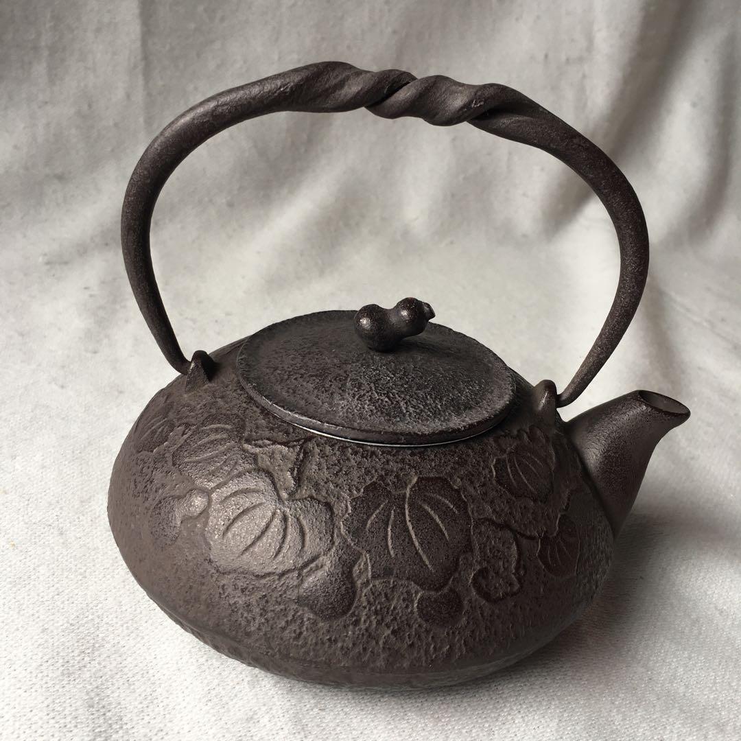 及富　南部鉄器　急須　ひさご　ヴィンテージ　骨董　鉄　鉄瓶　未使用　希少色