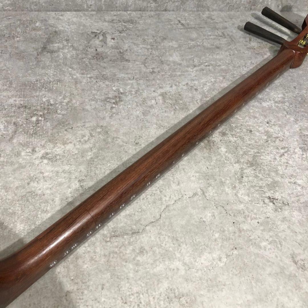 希少 三味線 犬皮 中棹 地唄 和楽器 地唄 三味線 常磐津 小唄 民謡