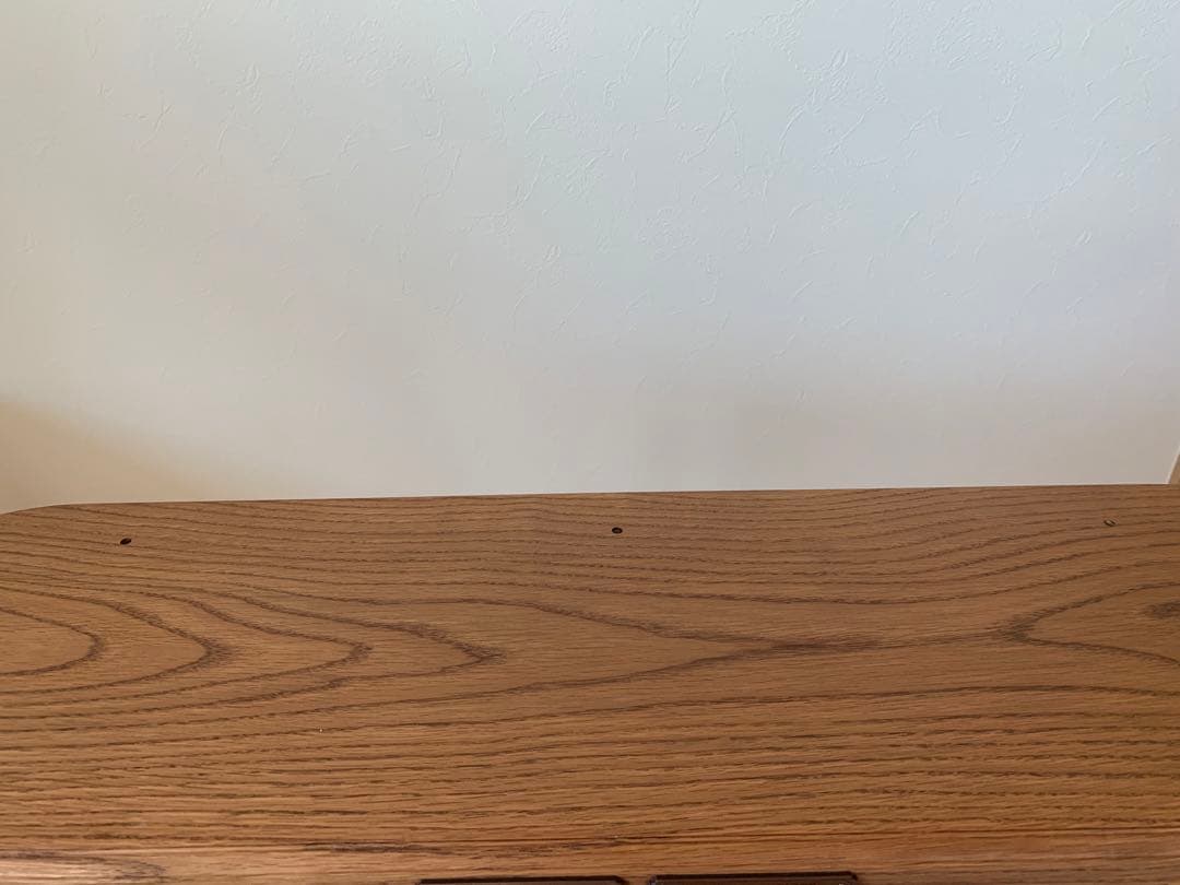 値下げ不可:SOLIDWOODSHELF テーブル（ウッドバー付き）