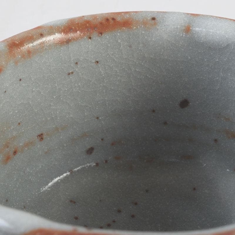 茶道具　人間国宝　荒川豊蔵作　志野茶碗　共箱　V　9572