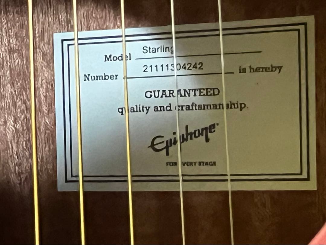 Epiphone Starling Pearl アコースティックギター美品