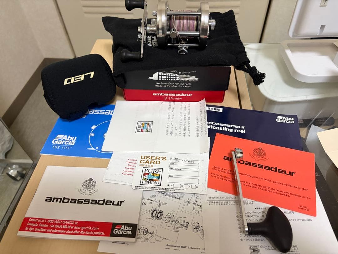 アブ 6500CSロケット ファクトリーチューンSILVA 雷魚 バス 怪魚