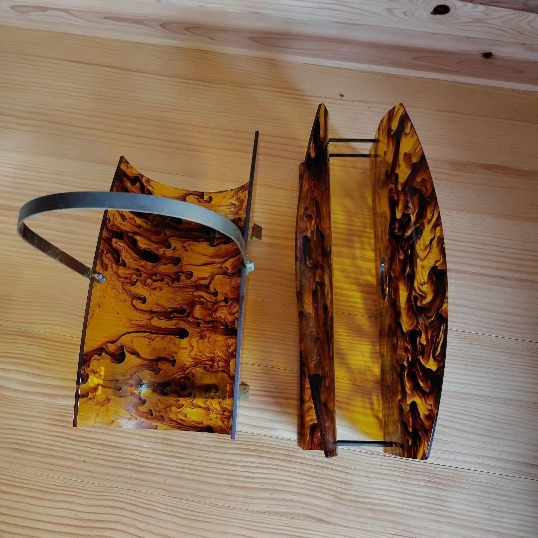 アンティーク　べっ甲　マガジンラック