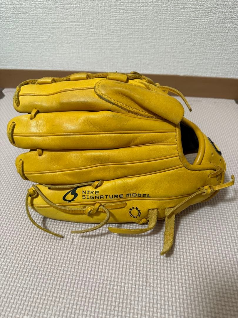 【軟式・右投げ】NIKE 上原浩治モデル 投手用グローブ＆ボール3個セット