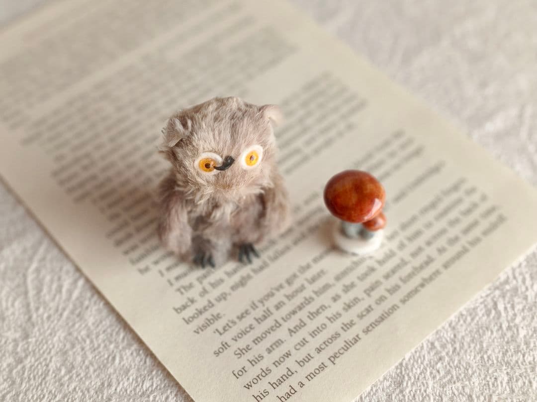 * vintage owl ❀ * もふもふ フクロウさん