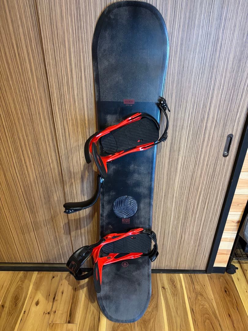 スノーボードセット　RIDE AGENDA &KX ブラック/レッド