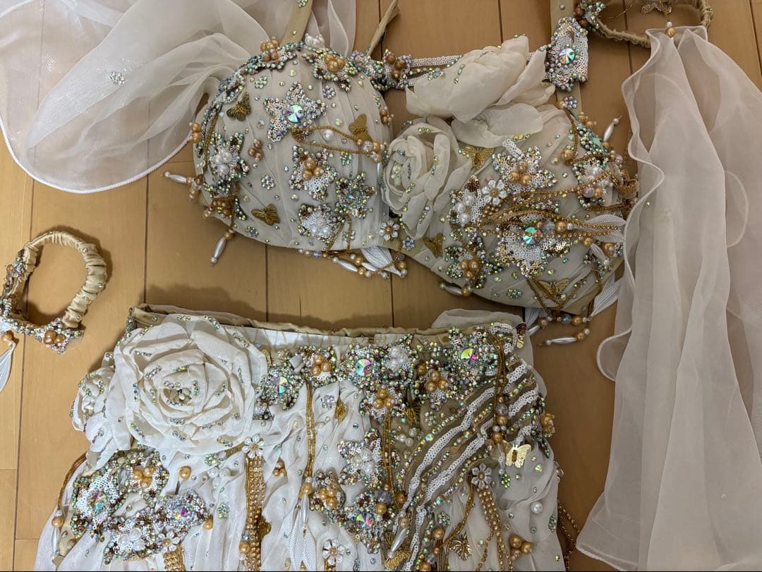 Hoyda ベリーダンス衣装　オフホワイト