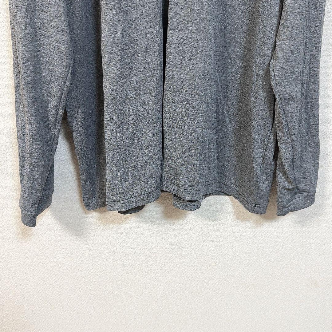 adidas 長袖ウェア 【2XL】 グレー ブラック ハーフジップ ハイネック