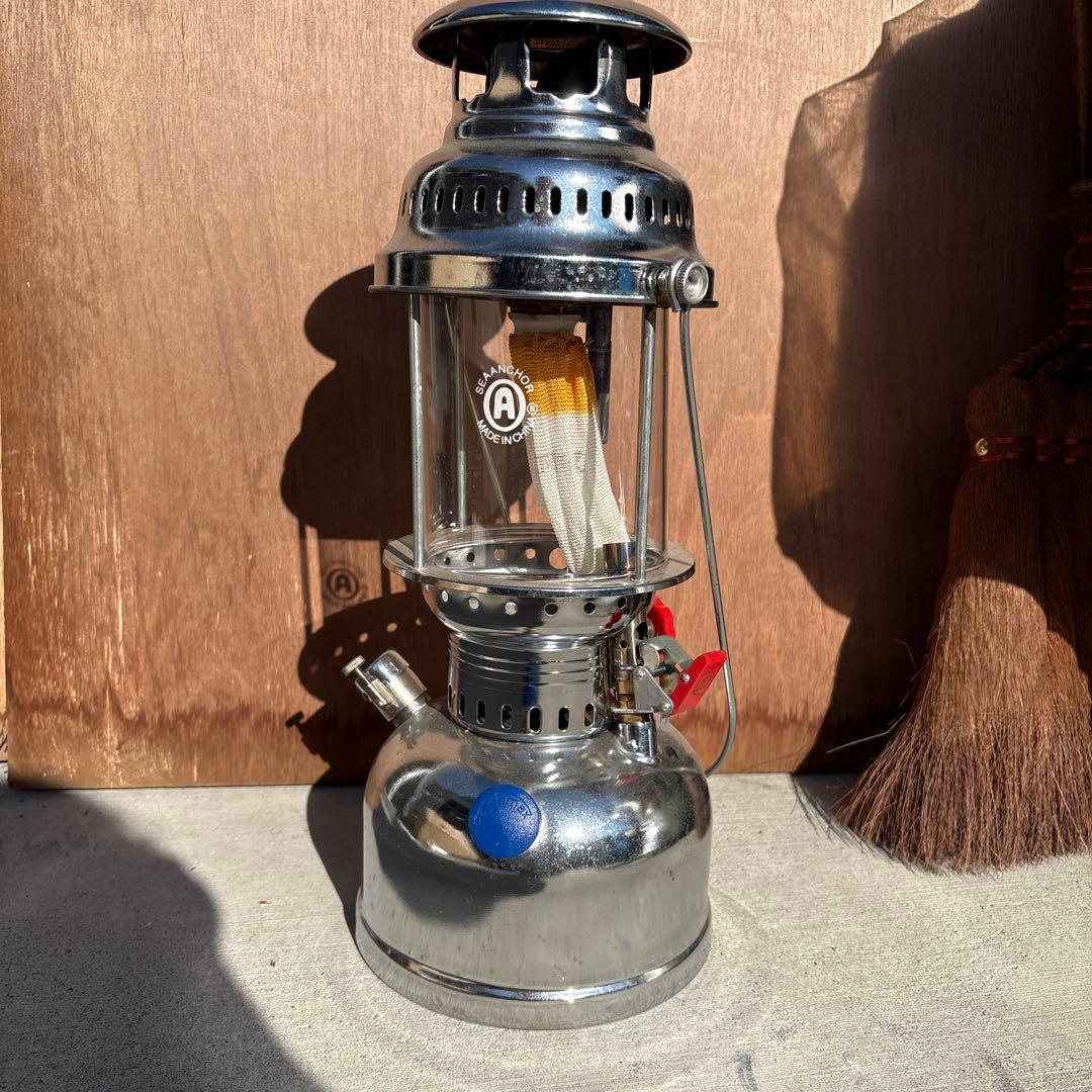 A社製 オイルランタン メタル シルバー