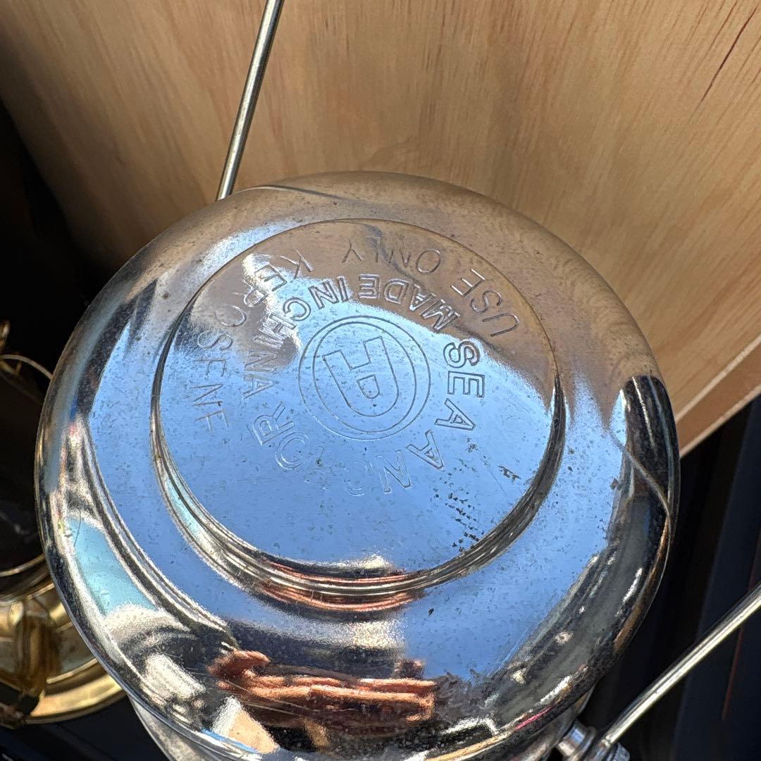 A社製 オイルランタン メタル シルバー