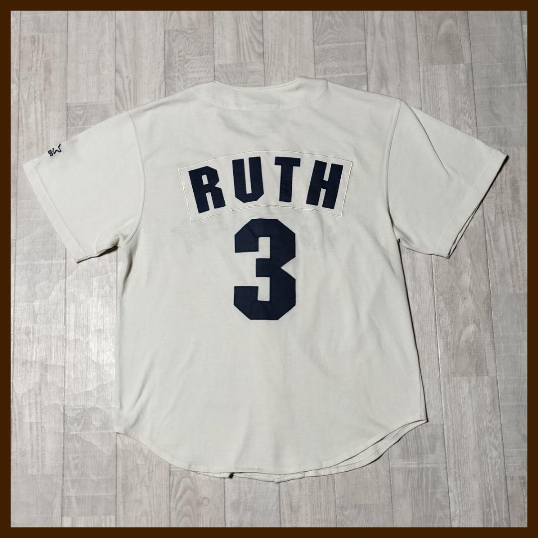 MLB『ニューヨークヤンキース』【ベーブ・ルース】スターター製！ユニフォーム・L