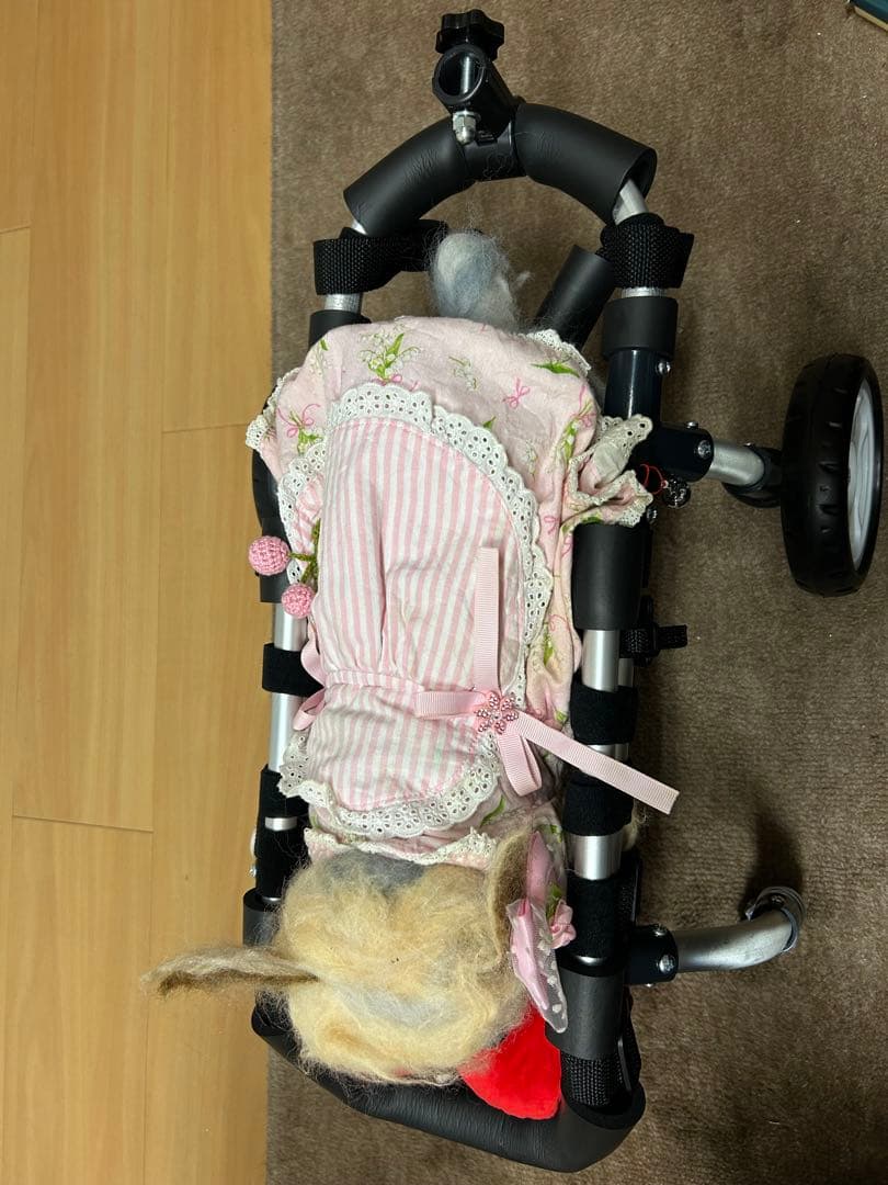 美品♡犬の歩行器＆手押し棒付き
