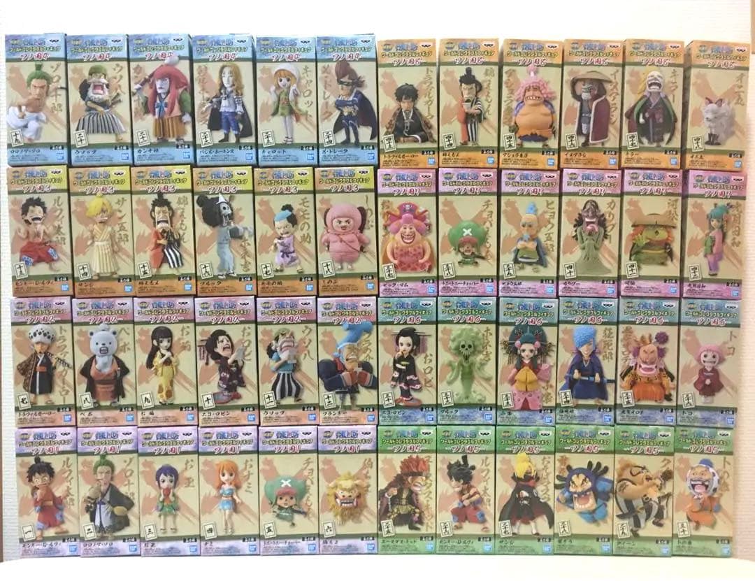 ワンピース ワールドコレクタブルフィギュア ワノ国1〜8 全48種セット