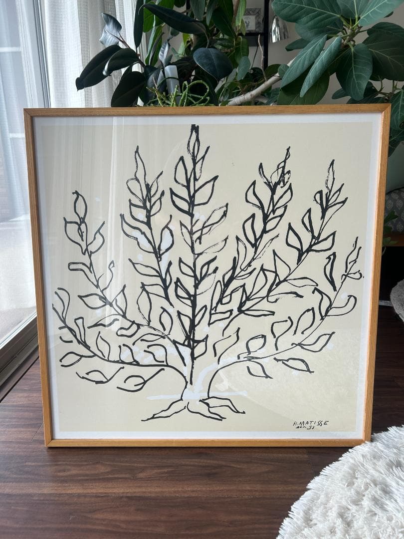 アンリ・マティス 「低木」 ナチュラルフレーム　IDEE
