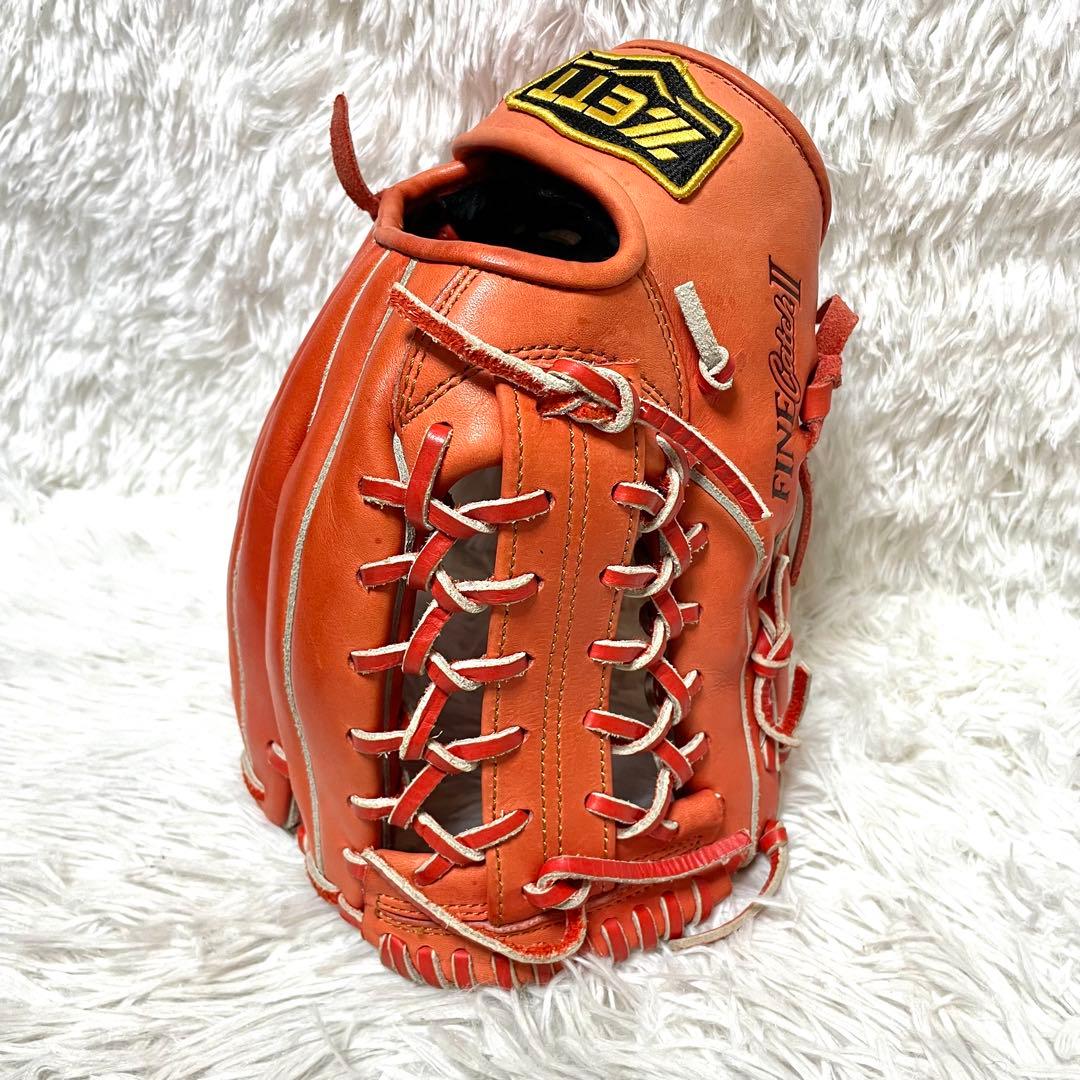 【極美品】ZETT ファインキャッチ II 左投げ用 グローブ グラブ 本革