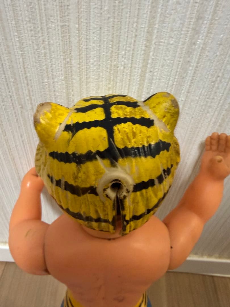 当時物　中嶋製作所　タイガーマスク　ソフビ　面取れ