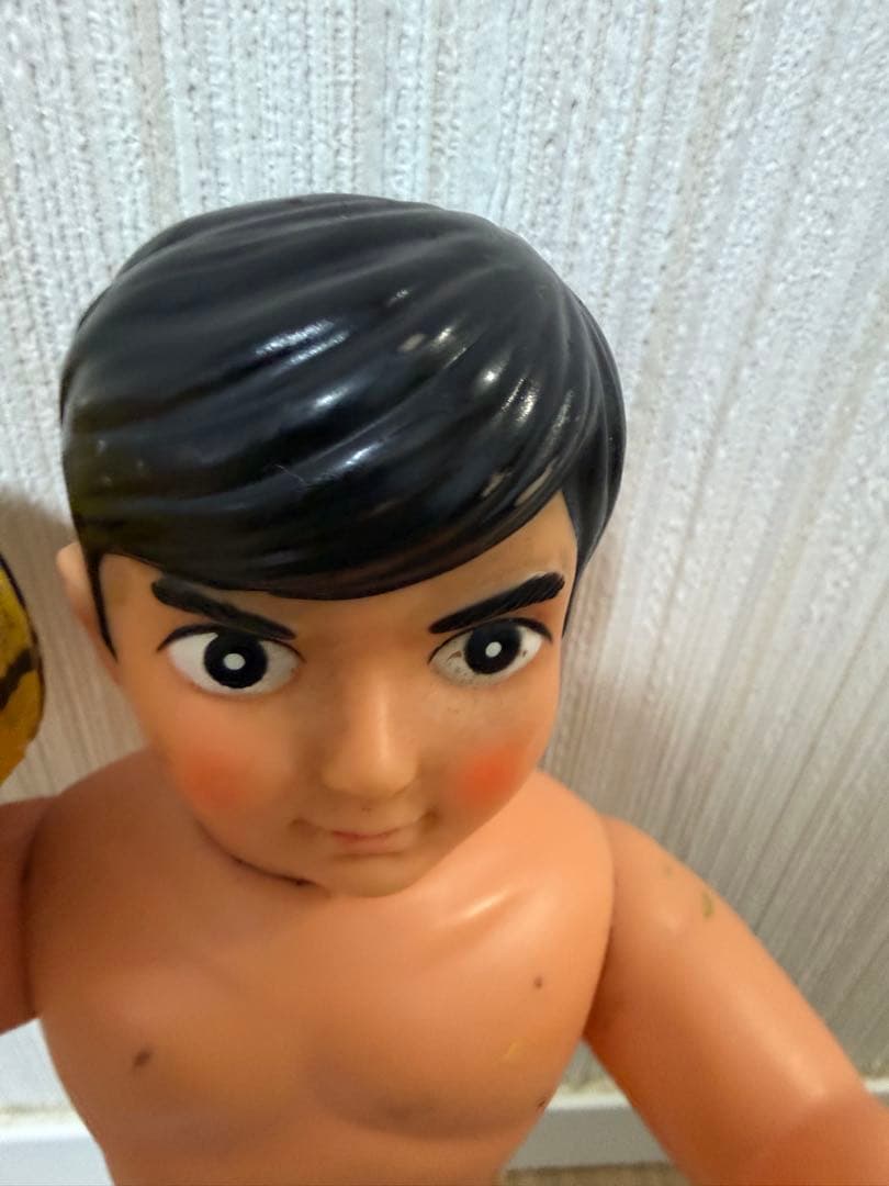 当時物　中嶋製作所　タイガーマスク　ソフビ　面取れ