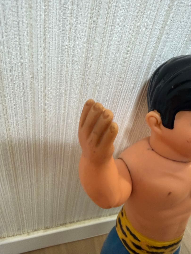 当時物　中嶋製作所　タイガーマスク　ソフビ　面取れ