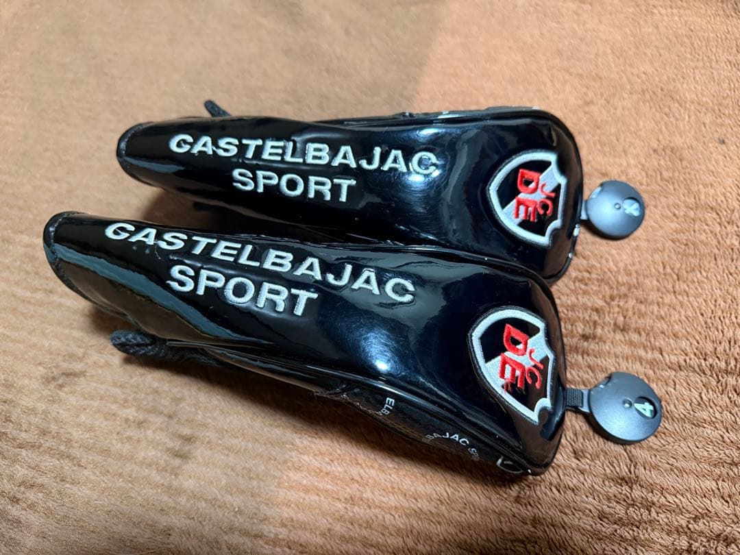 カステルバジャック ゴルフ キャディバッグ ヘッドカバー付き‪✕‬4個