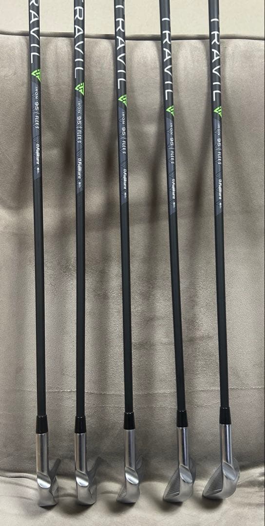 PING i525 アイアンセット7～U 5本 TRAVIL 95 S オレンジ