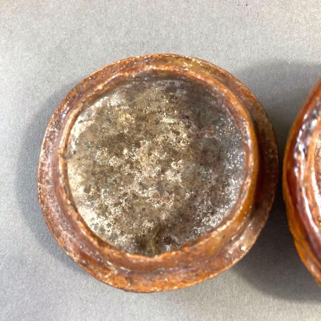 ⭐️茶道具　香合　布袋香合　五代　大樋　造　共箱　S75K