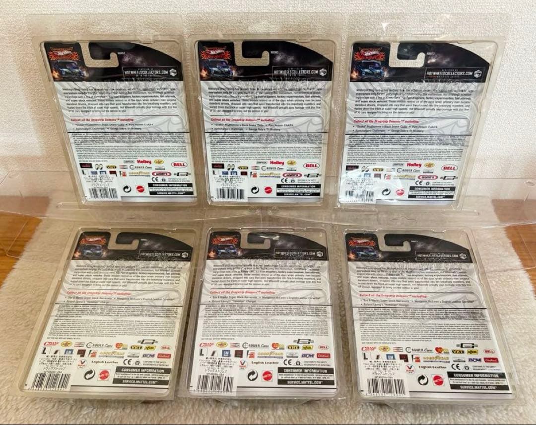 Hot Wheels DRAG STRIP DEMONS （全6点）