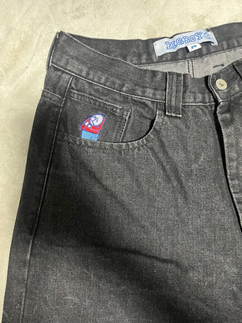 BIG BOY ブラックデニムパンツ Mサイズ