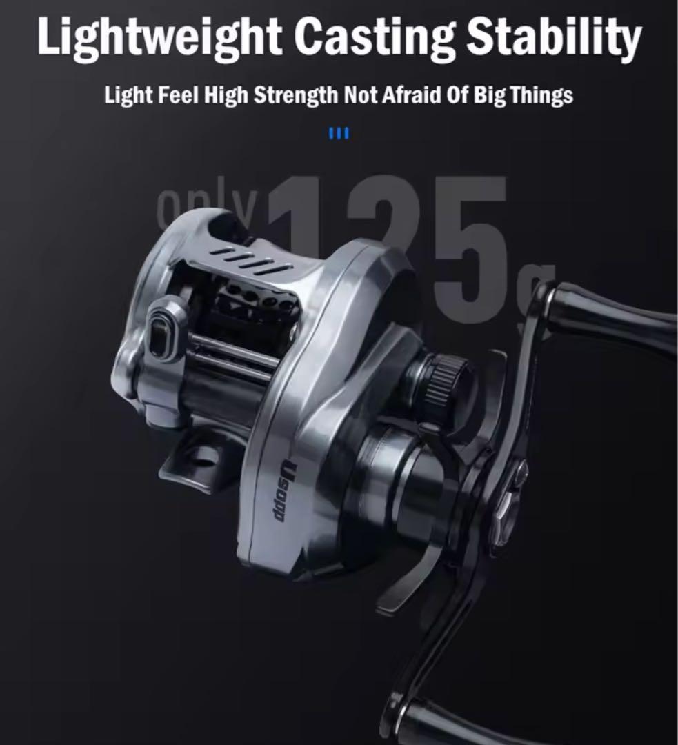 【NEW】超軽量 ベイトフィネスリール　左ハンドル　LEYDUN USOPP