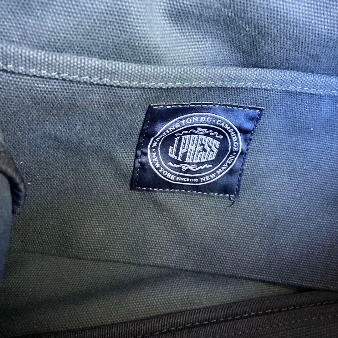 J.PRESS NAVY 帆布ボストンバッグ
