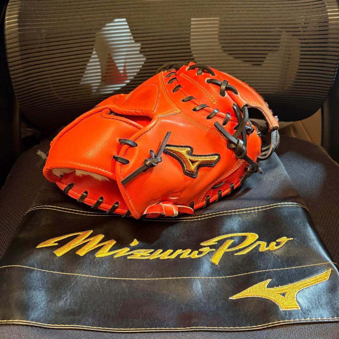 ミズノプロ　軟式キャッチャーミット號　炭谷モデル　袋付き