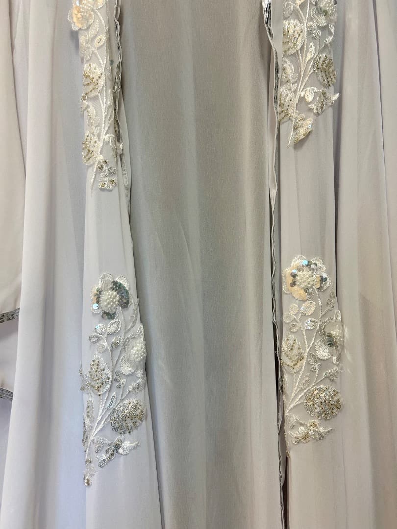 新品エジプト製前開きシフォン ガラベーヤ