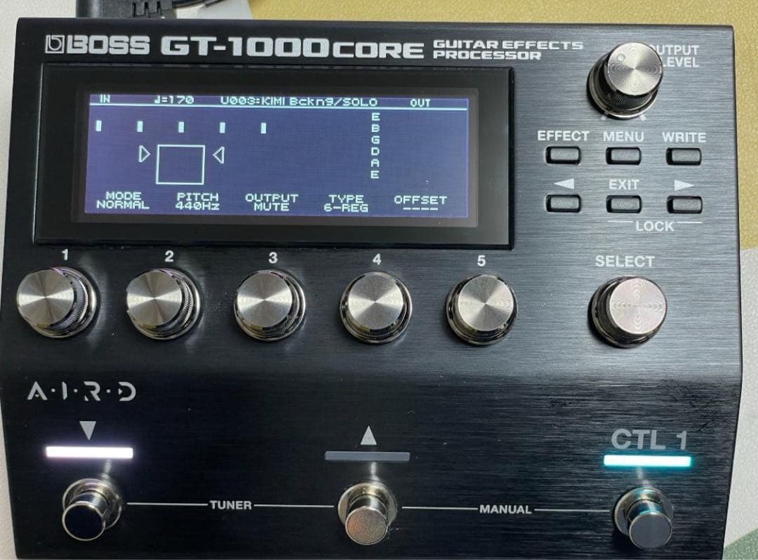 BOSS GT-1000CORE FS-7フットスイッチ付き