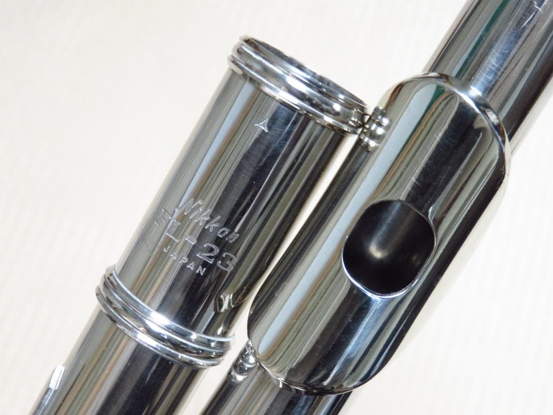 全タンポ＆ヘッド・コルク交換済　フルート　Nikkan　FL-23　Eメカ付き