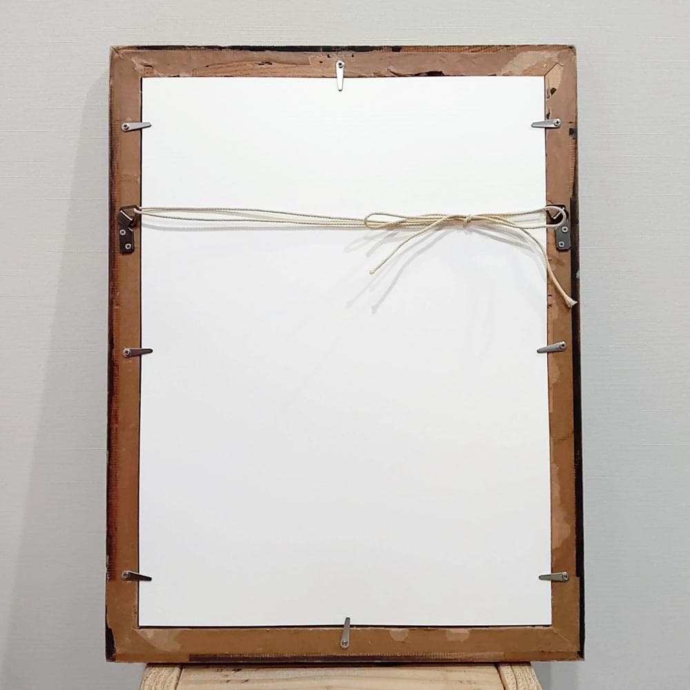 【最終価格】内野隆文　抽象画　絵画　現代アート　美術　アンティークフレーム　額縁