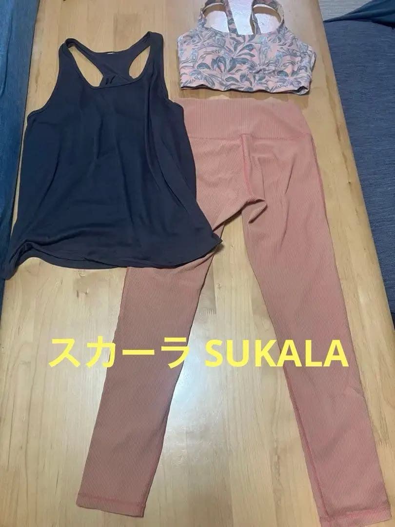 スカーラ SUKALA ラーゴ　ブラトップ　レギンス M セットアップ