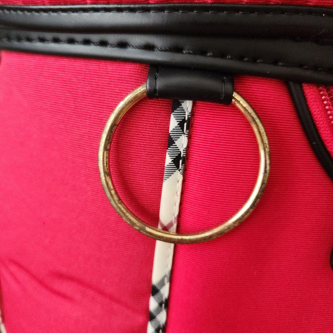 Burberry Golfバーバリーキャディバッグ赤ノバチェック美品ゴルフバック