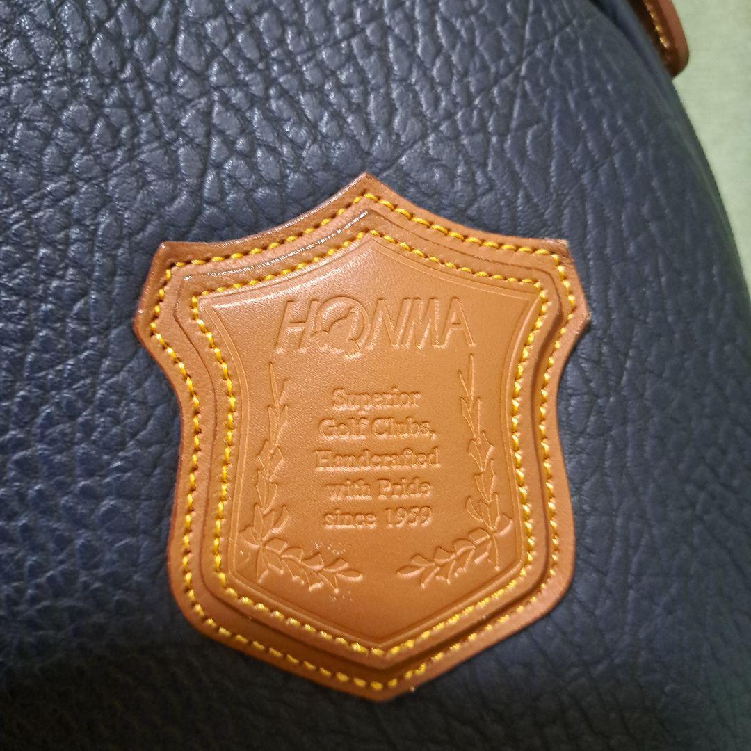 HONMA ゴルフバッグ。フード付き。美品！ 1部本革。